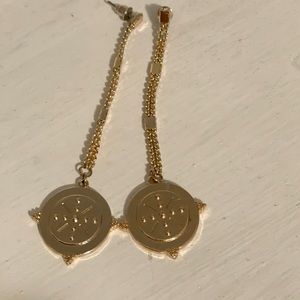 Coin drop earrings